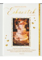 Borítékos képeslap: Esküvőtök alkalmából -"Legyetek egymáshoz jóságosak..."